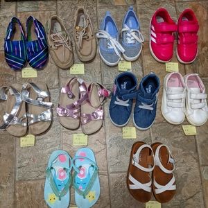 Kids girls shoes size 10/11 lot.